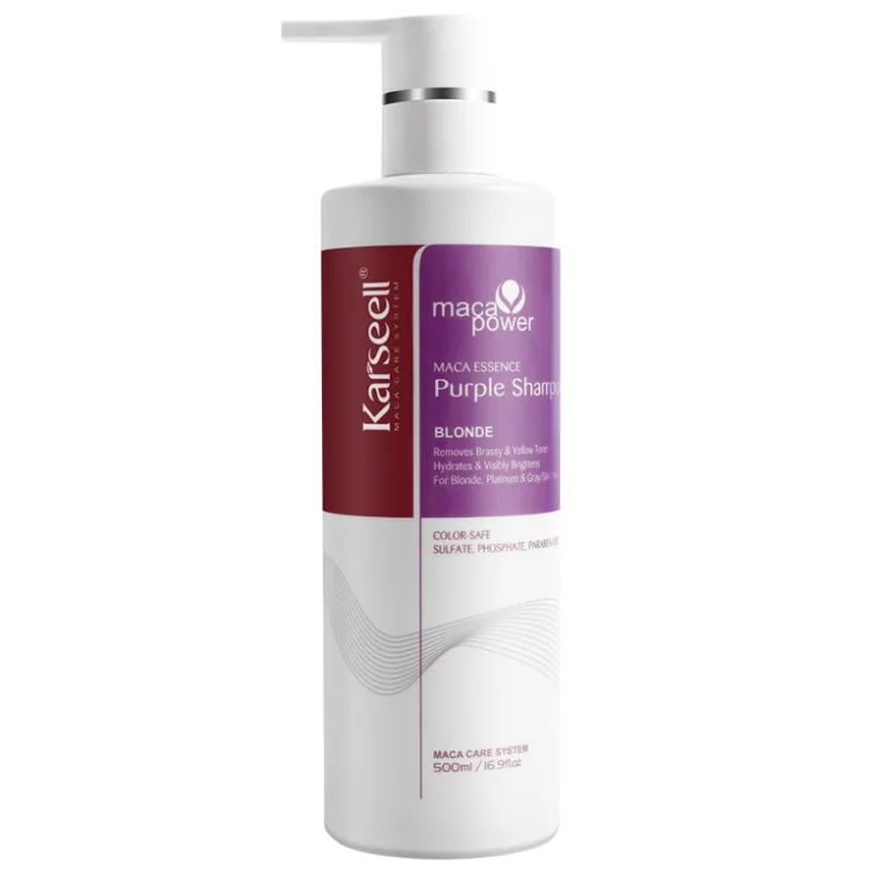 Sampon pentru par blond Maca Essence Purple, 500ml, Karseell — preț și oferte
