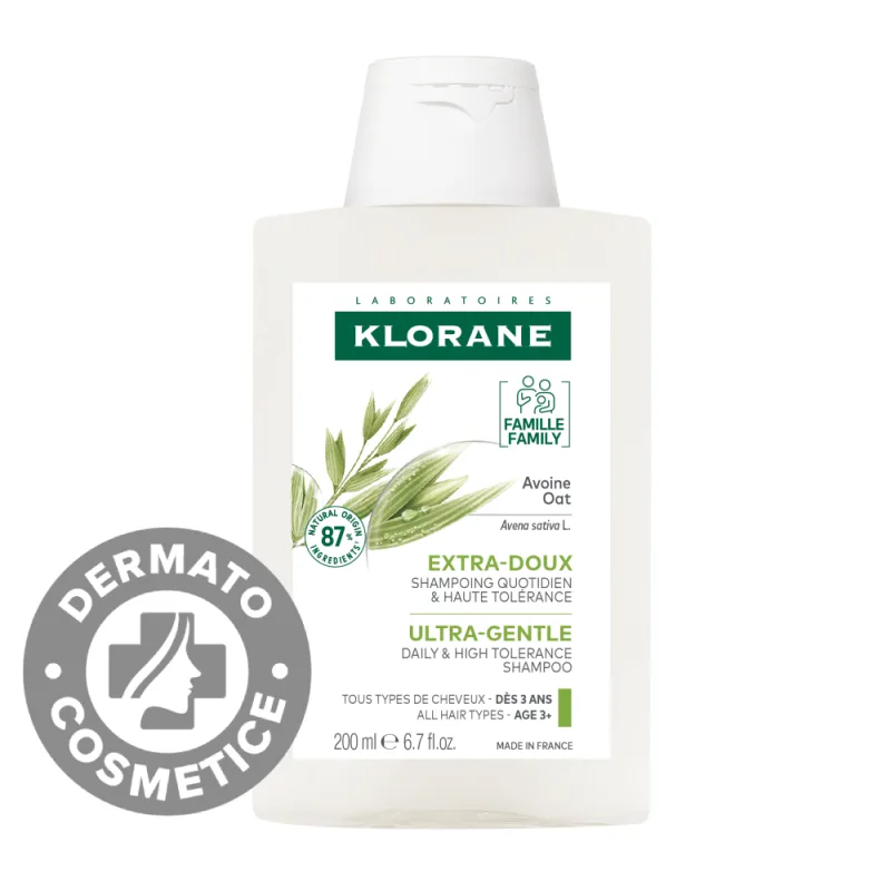 Sampon cu lapte de ovaz pentru utilizare frecventa, 200 ml, Klorane — preț și oferte