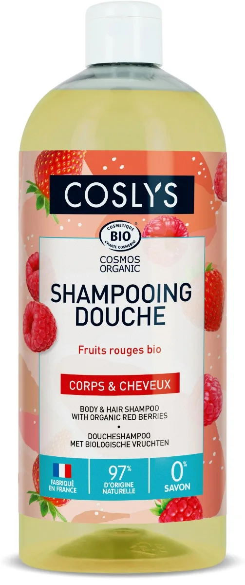 Gel de dus si sampon bio cu Fructe de padure, 1000ml, Coslys — preț și oferte