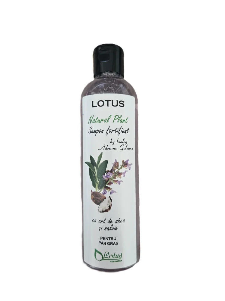 Sampon hidratant cu unt de shea si salvie Natural Plant, 250ml, Lotus Cosmetics — preț și oferte
