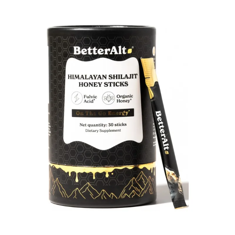 Pliculete de Shilajit din Himalaya si Miere cu 75% Acid Fulvic BetterAlt, 30 bucati, GNC — preț și oferte