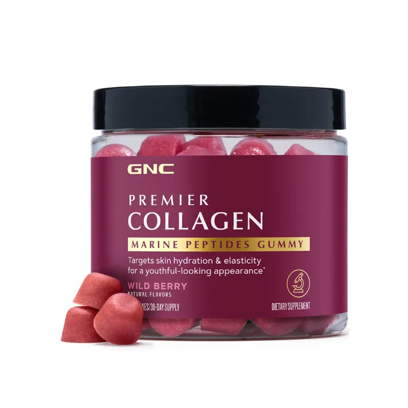 Premier Collagen Marine Peptides Gummy, 90 jeleuri, GNC — preț și oferte
