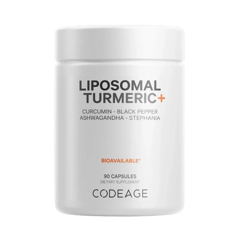 Turmeric lipozomal fermentat cu piper negru + curcumin si ghimbir CodeAge, 90 capsule, GNC — preț și oferte