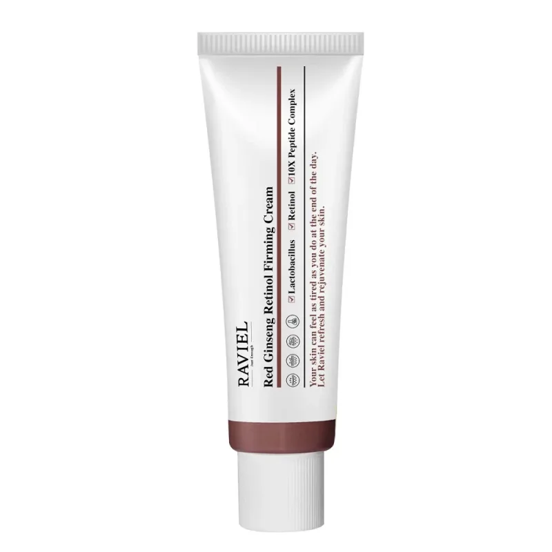 Crema tonifianta de fata cu ginseng rosu si retinol, 50ml, Raviel — preț și oferte