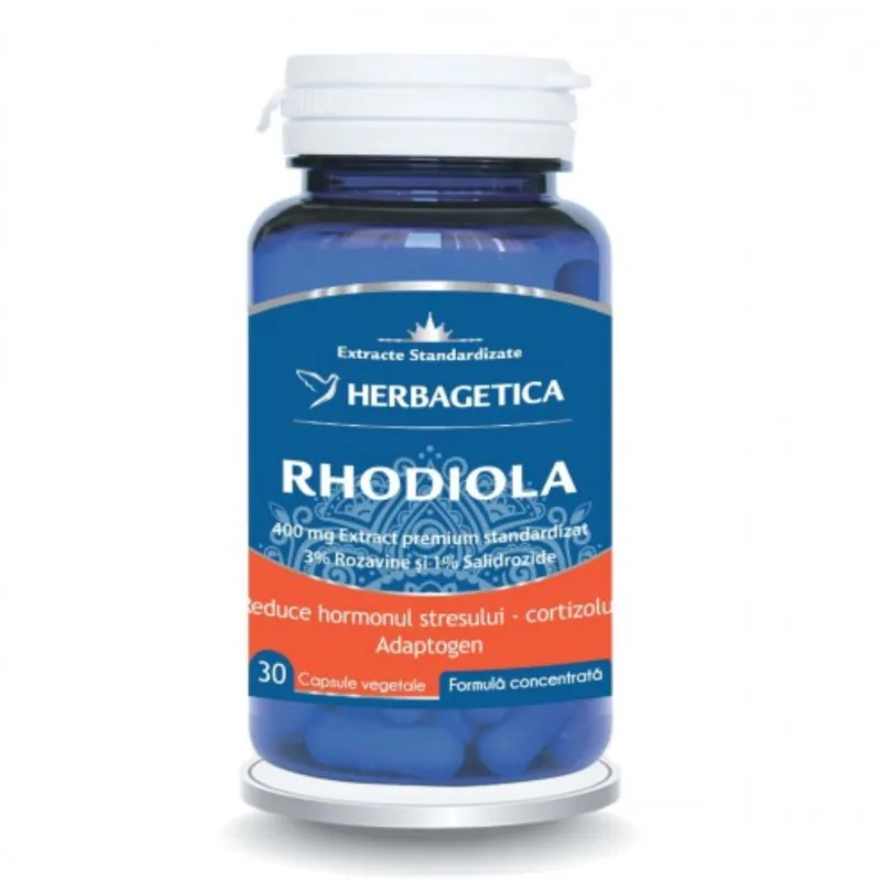 Rhodiola, 30 capsule, Herbagetica — preț și oferte