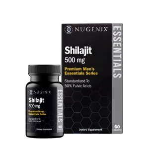 Rasina pura de Shilajit din Himalaya Nugenix® Shilajit, 60 capsule, GNC