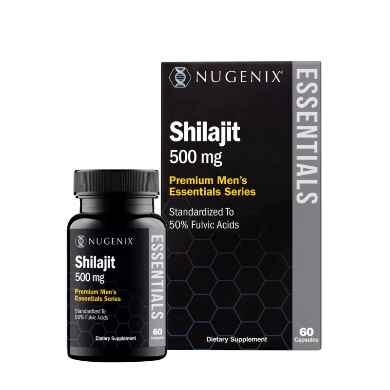 Rasina pura de Shilajit din Himalaya Nugenix® Shilajit, 60 capsule, GNC — preț și oferte