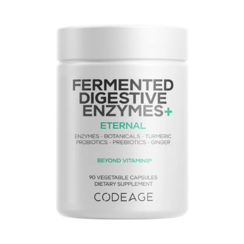 Enzime digestive fermentate cu probiotice si prebiotice, 90 capsule, Codeage — preț și oferte