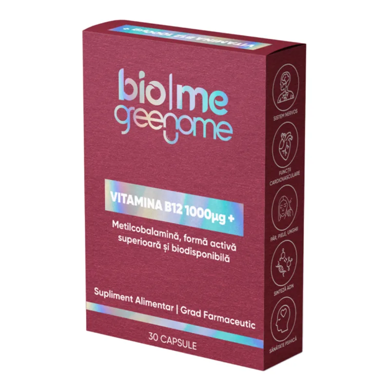 Vitamina B12 1000mcg, 30 capsule, Biome — preț și oferte