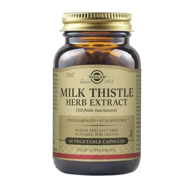 Extract din planta de Silimarina Milk Thistle, 60 capsule, Solgar — preț și oferte
