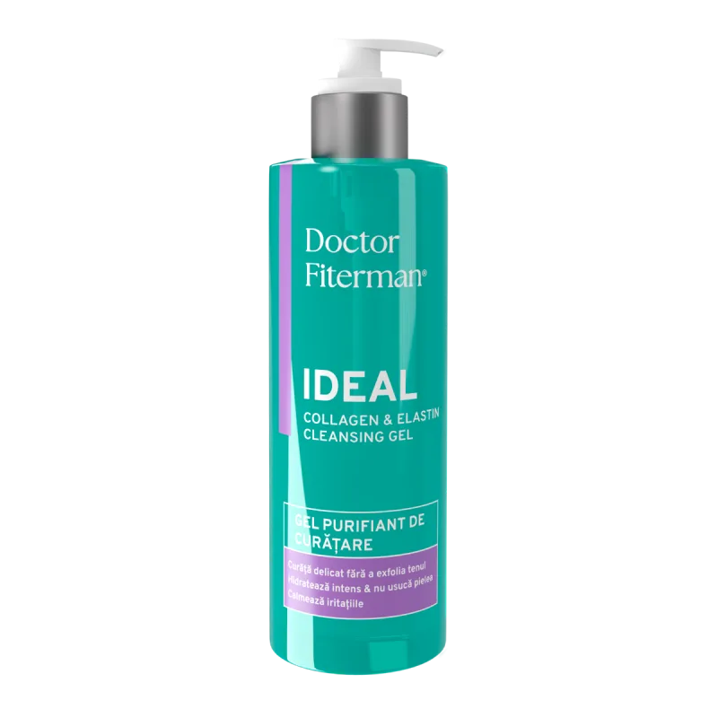 Gel purifiant de curatare Ideal Collagen si Elastina, 250ml, Doctor Fiterman — preț și oferte