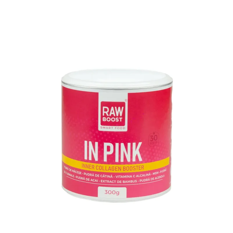Inner Collagen Booster In Pink ecologic, 300g, Rawboost — preț și oferte