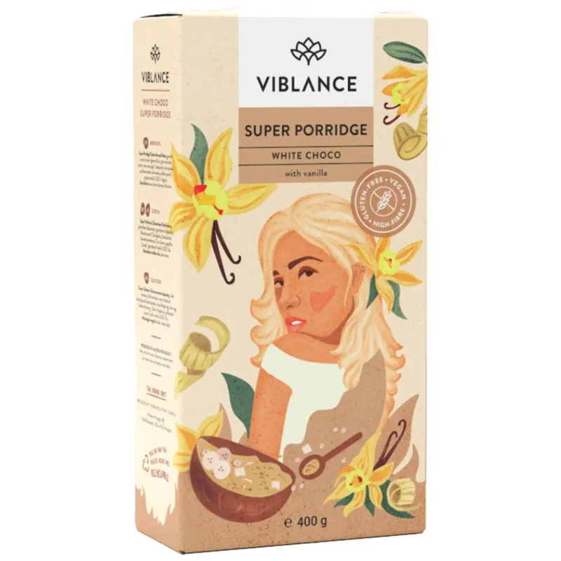 Super terci fara gluten White Choco, 400g, Viblance — preț și oferte