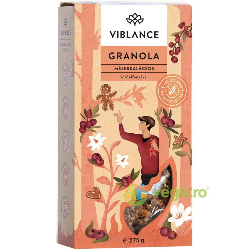 Granola turta dulce fara gluten, 275g, Viblance — preț și oferte