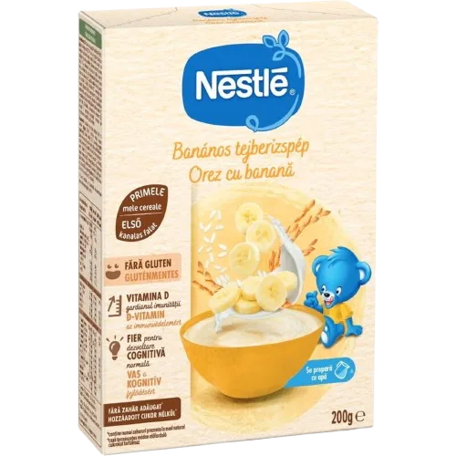 Cereale cu lapte si banana, 200g, de la 6 luni, Nestle — preț și oferte