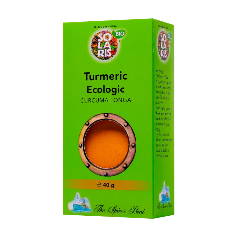 Turmeric macinat Eco The Spices Boat, 40g, Solaris — preț și oferte