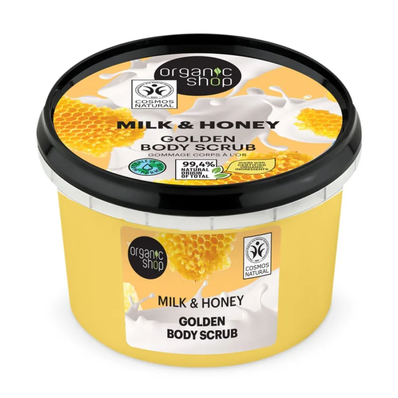 Scrub de corp Milk & Honey, 250ml, Organic Shop — preț și oferte