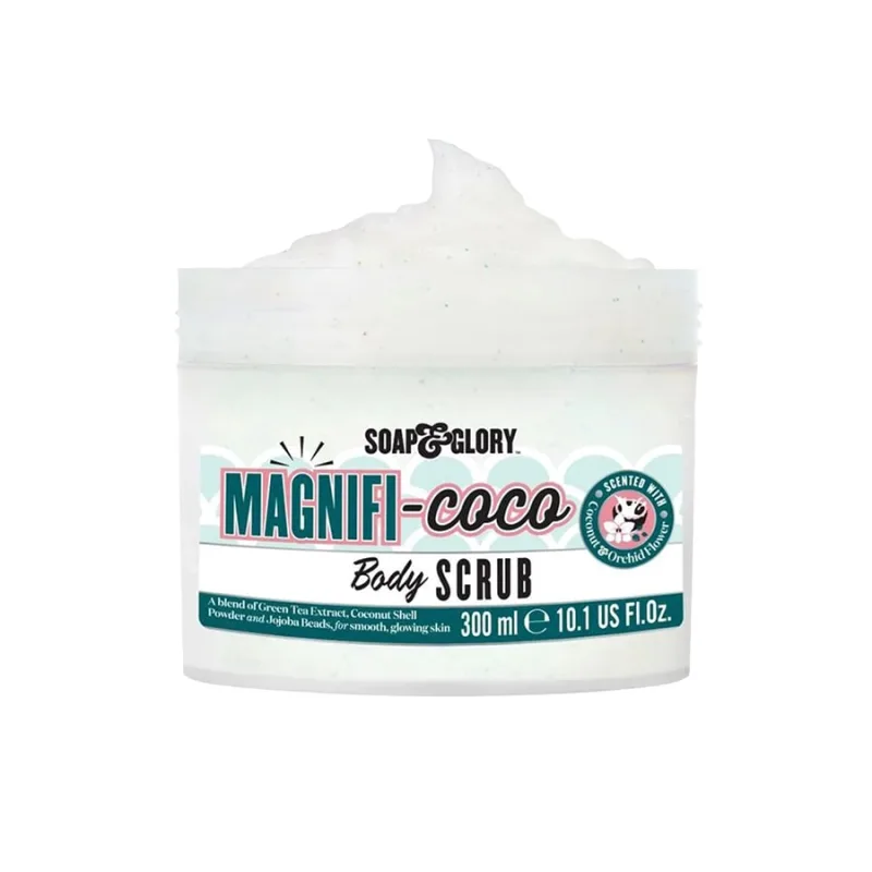 Exfoliant de corp Magnificoco Coconut & Sweet Vanilla, 300ml, Soap & Glory — preț și oferte