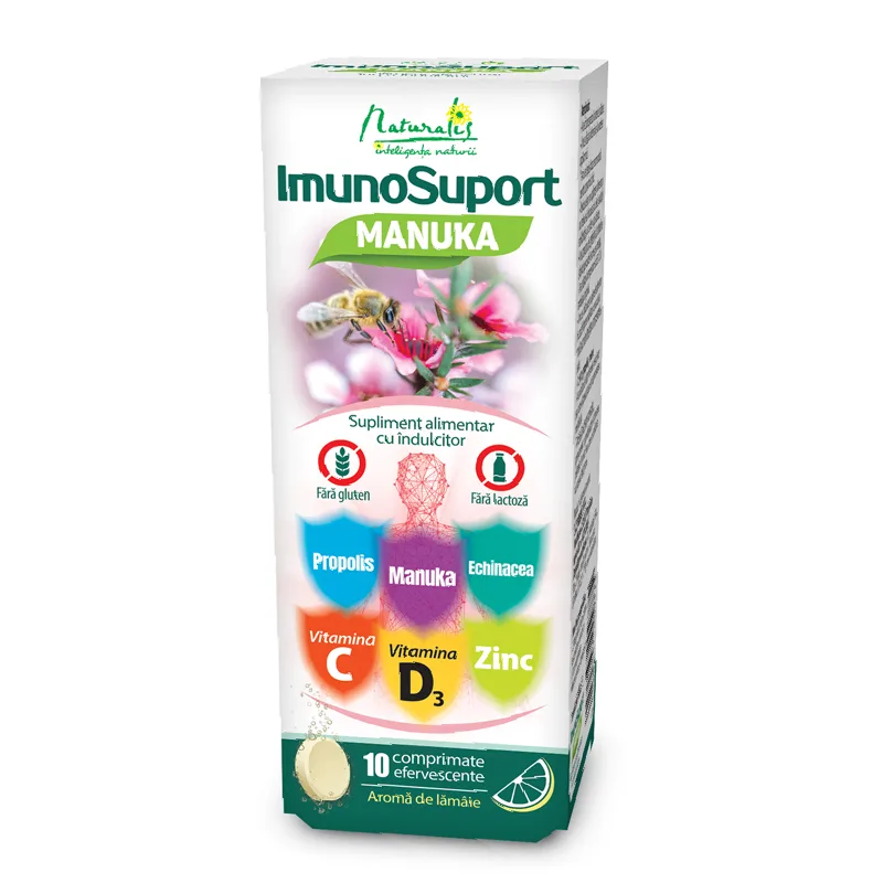 ImunoSuport Manuka, 10 comprimate efervescente, Naturalis — preț și oferte