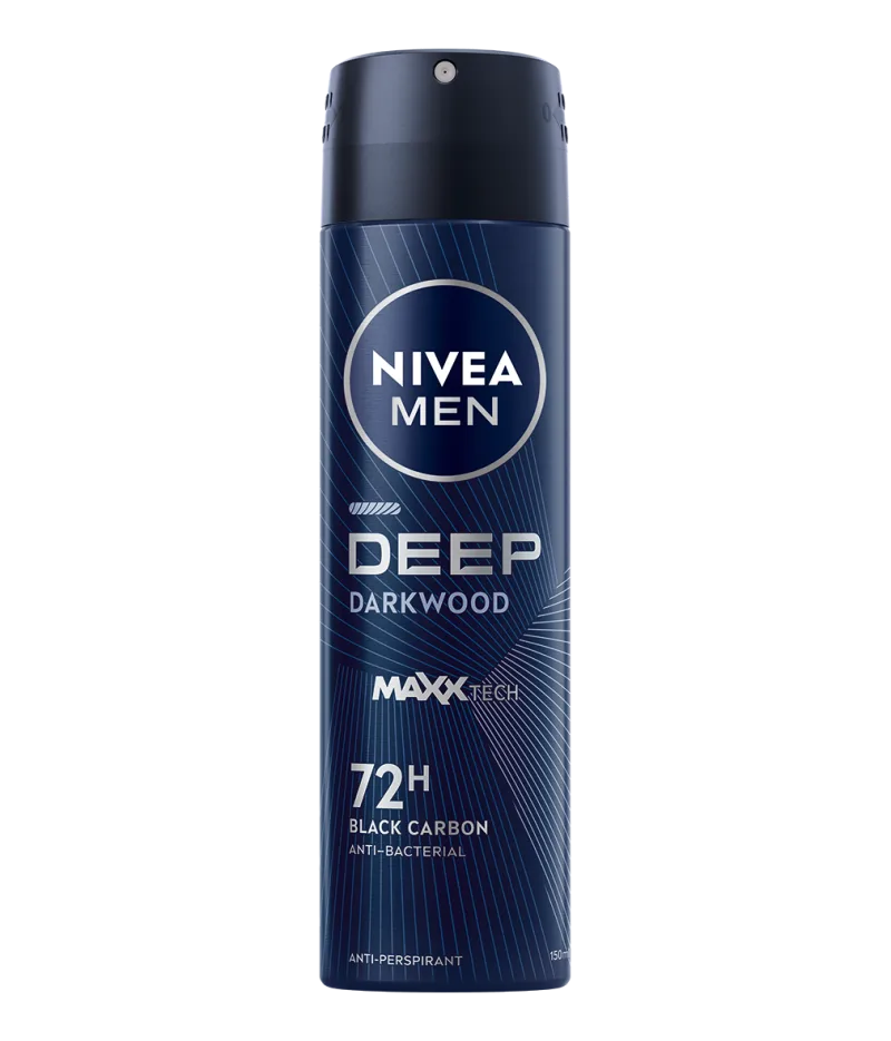 Deodorant spray pentru barbati Deep Darkwood Black Carbon, 150ml, Nivea — preț și oferte
