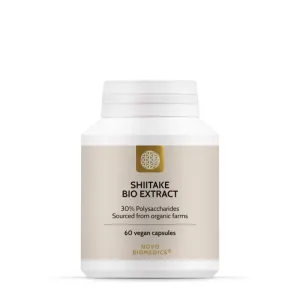 Extract de ciuperci Shiitake Bio, 60 capsule, Novo Biomedics