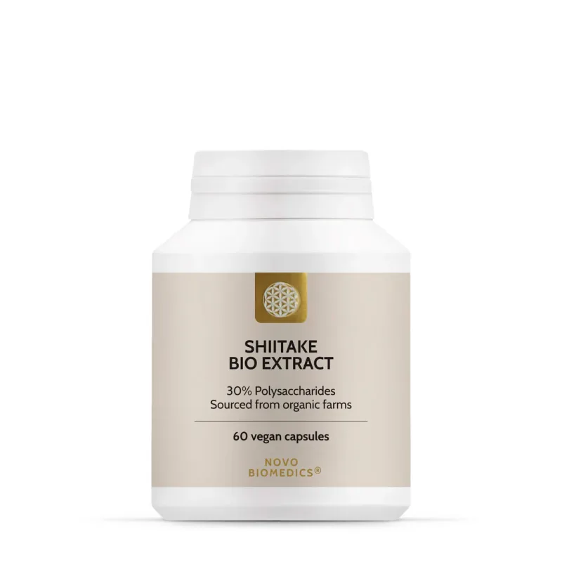 Extract de ciuperci Shiitake Bio, 60 capsule, Novo Biomedics — preț și oferte