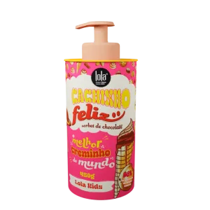 Crema pentru bucle copii cu aroma de ciocolata Cachinho Feliz, 450g, Lola Cosmetics