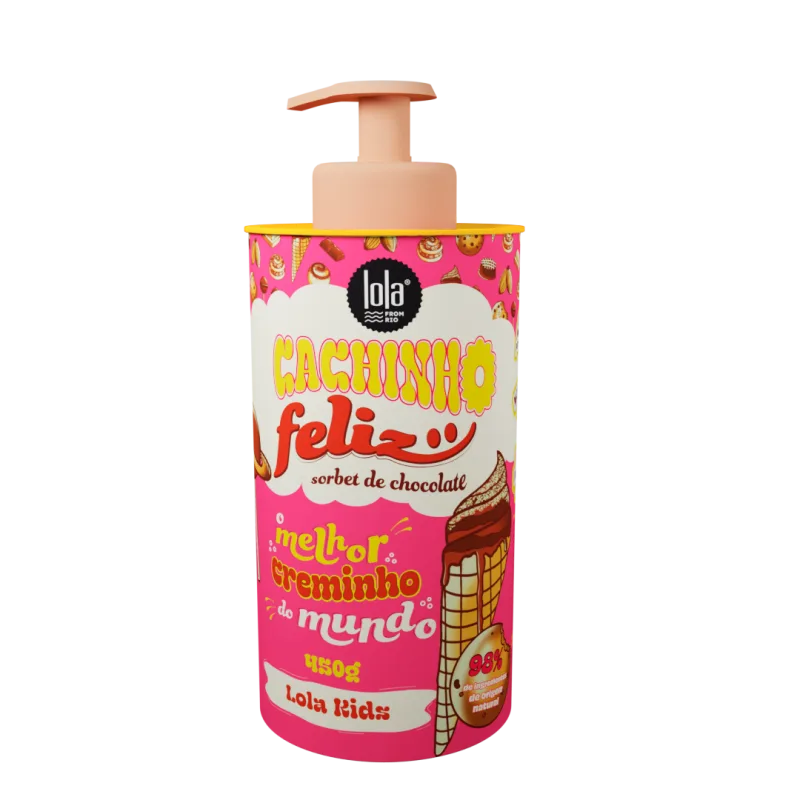 Crema pentru bucle copii cu aroma de ciocolata Cachinho Feliz, 450g, Lola Cosmetics — preț și oferte