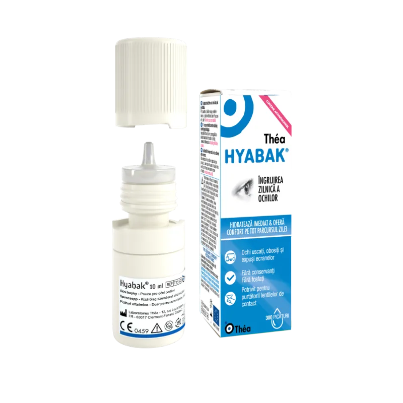 Hyabak solutie oftalmica 0.15%, 10ml, Thea — preț și oferte