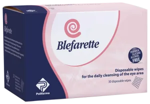 Servetele de unica folosinta pentru curatarea zilnica a zonei ochilor Blefarette, 30 bucati, NaturPharma