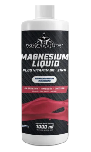 Magnesium Liquid Zmeura, 1l, Vitabolic