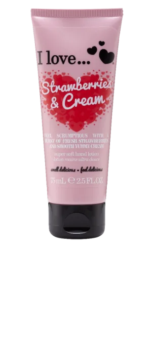 Crema de maini Strawberry Cream, 75ml, I Love Cosmetics