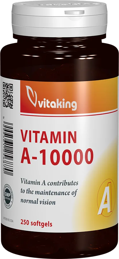 Vitamina A 10.000UI, 250 capsule gelatinoase, Vitaking — preț și oferte