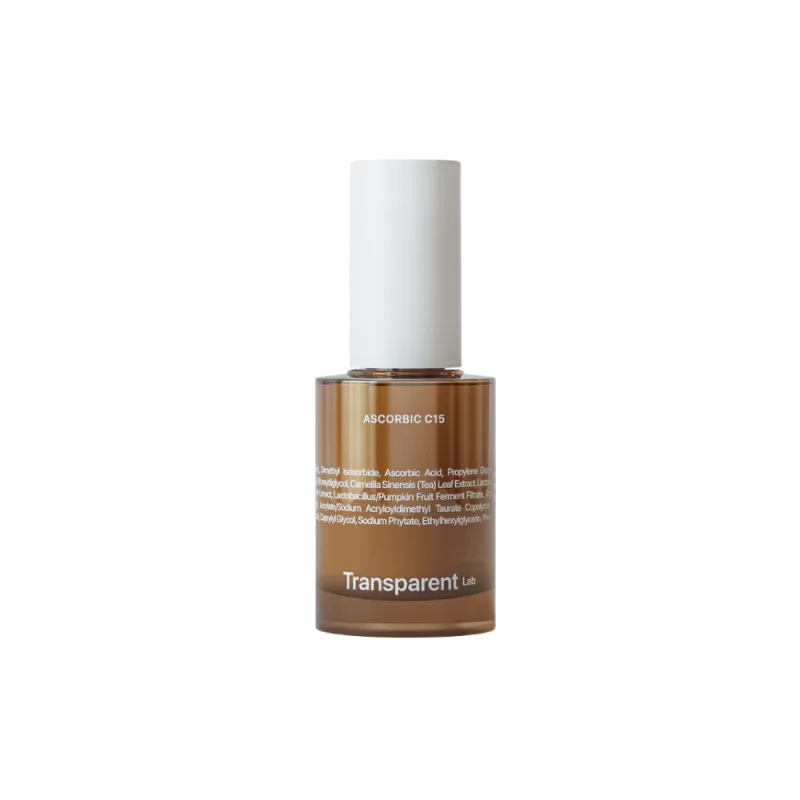 Serum anti-aging si pentru luminozitate cu 15% Vitamina C Ascorbic C15, 30ml, Transparent Lab — preț și oferte