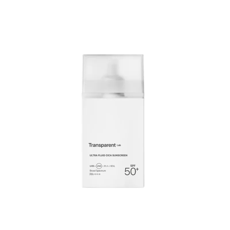 Serum pentru ten gras cu filtre chimice si minerale SPF50+ Ultra Fluid Cica, 100ml, Transparent Lab — preț și oferte