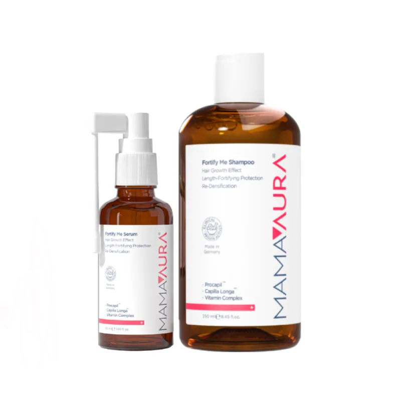 Set Fortify Me Sampon 250ml + Ser 50ml, Mamaaura — preț și oferte