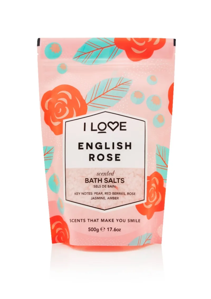 Sare de baie English Rose Signature, 500g, I Love Cosmetics — preț și oferte