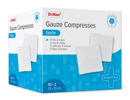 Dr. Max Comprese sterile 10x10 cm, 2 bucati — preț și oferte