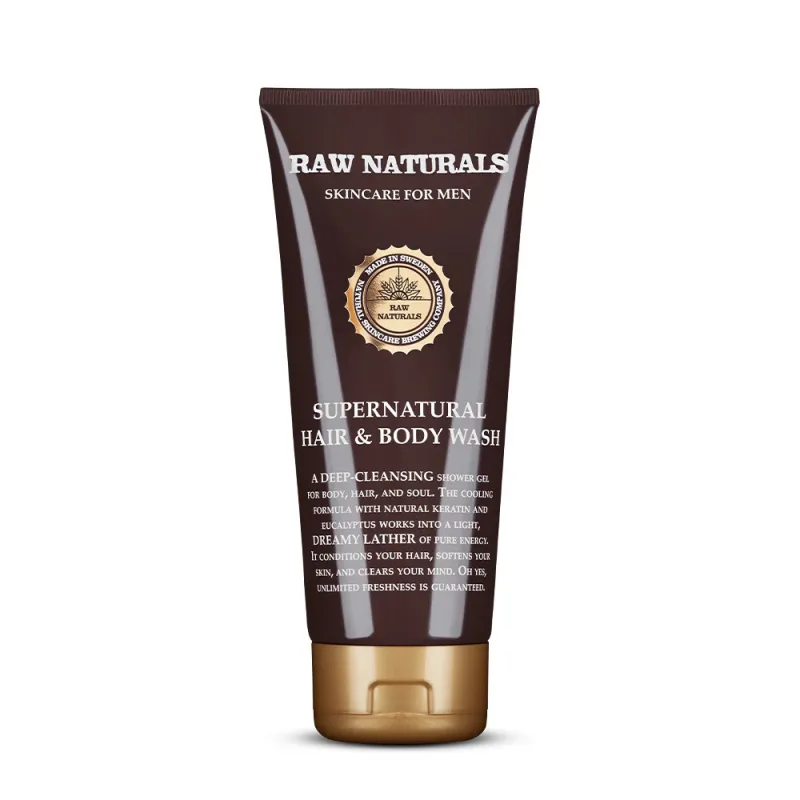 Gel de dus multifunctional pentru corp si par Supernatural, 200 ml, Raw Naturals — preț și oferte