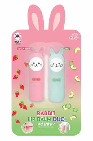 Balsam de buze duo capsuni & mar, 2x3.5g, Quret