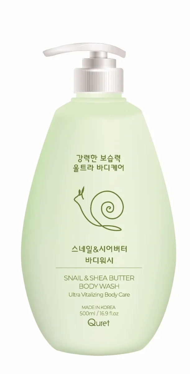 Gel de dus cu filtrat de secretie de melc si unt de shea, 500ml, Quret — preț și oferte