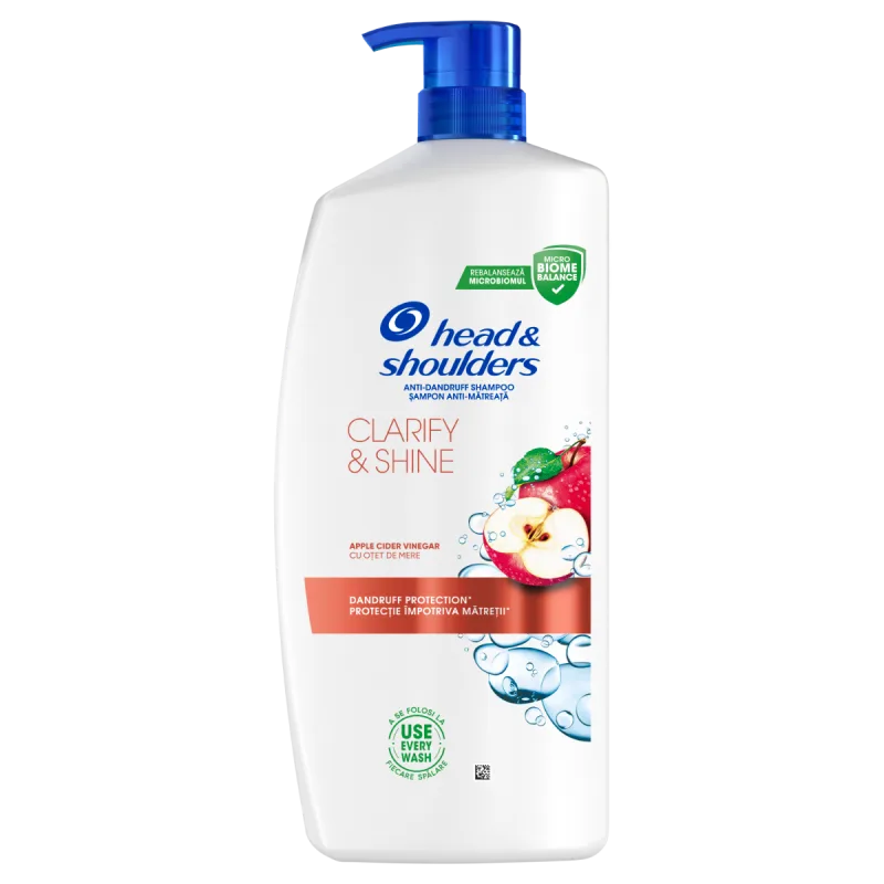 Sampon anti-matreata cu Otet de Mere Clarify & Shine, 800ml, Head&Shoulders — preț și oferte