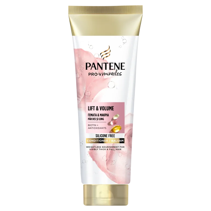 Balsam pentru par cu biotina fara silicon Lift'N'Volume, 160ml, Pantene — preț și oferte