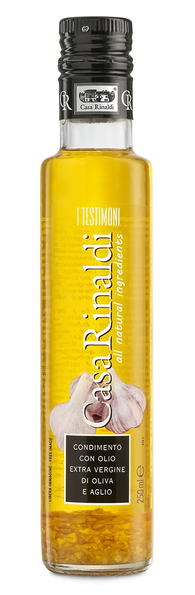 Ulei de masline extravirgin aromatizat cu usturoi, 250ml, Casa Rinaldi — preț și oferte