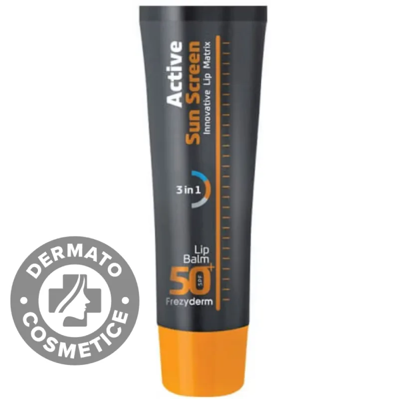 Balsam de buze Active Sun Screen SPF 50+, 15ml, Frezyderm — preț și oferte