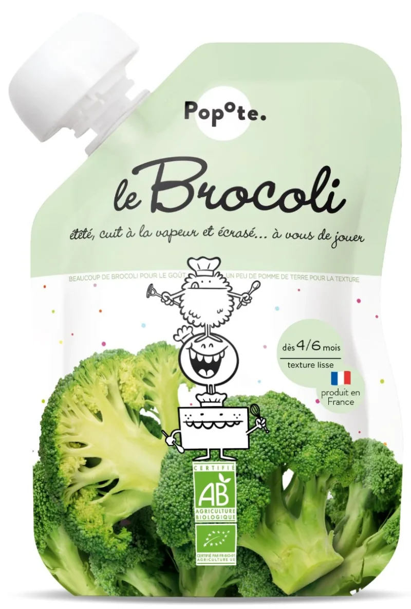 Piure cu Brocoli 4-6 luni Bio, 120g, Popote — preț și oferte