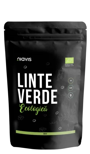 Linte verde ecologica, 500g, Niavis