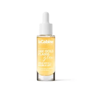 Ser pentru fata anti-imbatranire 24K Gold Flash Glow Multi-Active, 30ml, La Cabine