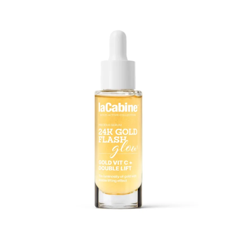 Ser pentru fata anti-imbatranire 24K Gold Flash Glow Multi-Active, 30ml, La Cabine — preț și oferte