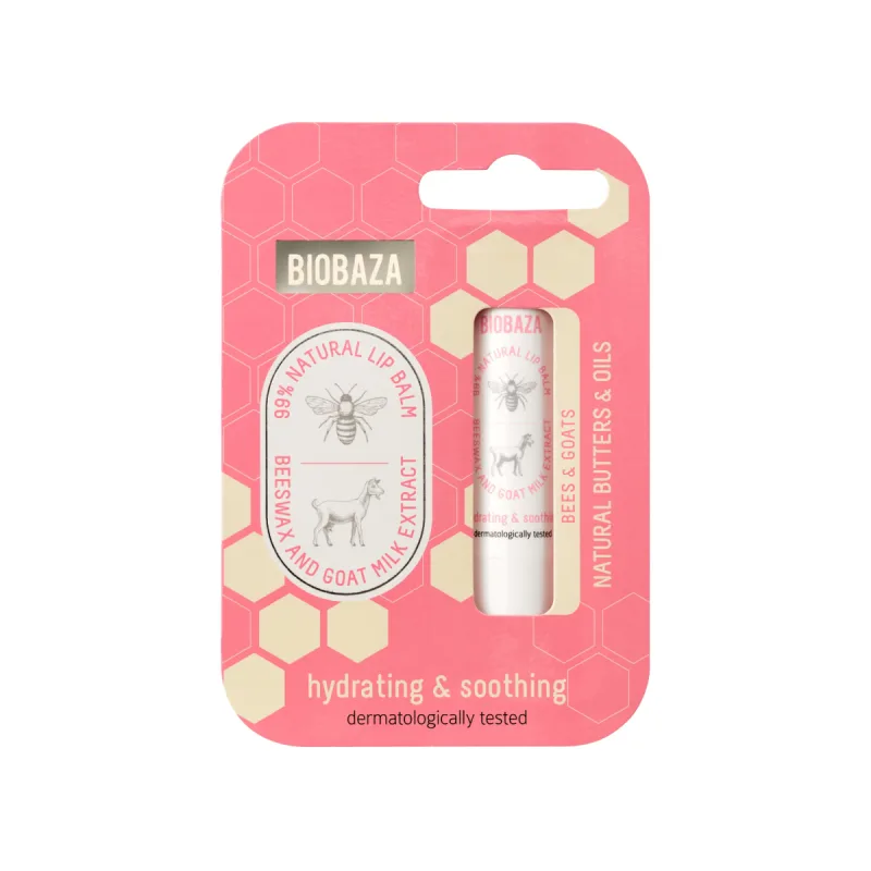 Balsam de buze cu extract de miere si lapte de capra, 45g, Biobaza — preț și oferte